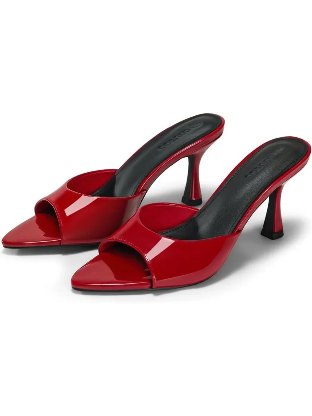 Chic Women's Kitten Heel Sandals | Pointed Open Toe Heeled Mules for Summer